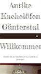 Mobile Screenshot of antike-kacheloefen-guenterstal.de