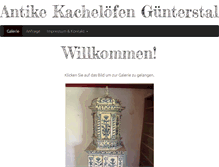 Tablet Screenshot of antike-kacheloefen-guenterstal.de
